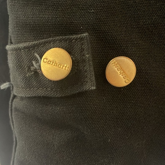 Carhartt 2004 J02 Traditional Duck Arctic Quilt Lined Coat Size 46 Tall In Blk - Picture 5 of 10